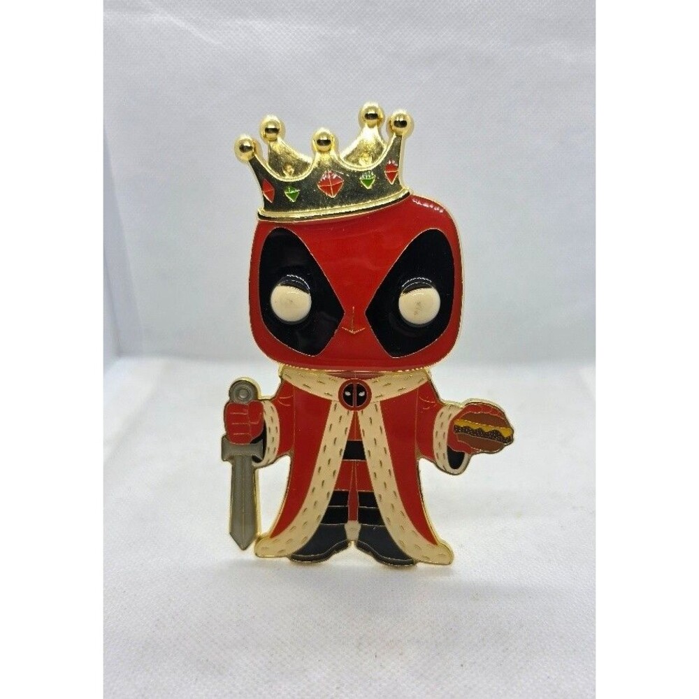 Funko Pop Pins Marvel King Deadpool Enamel Pin #01 MVPP0014 Large 4"